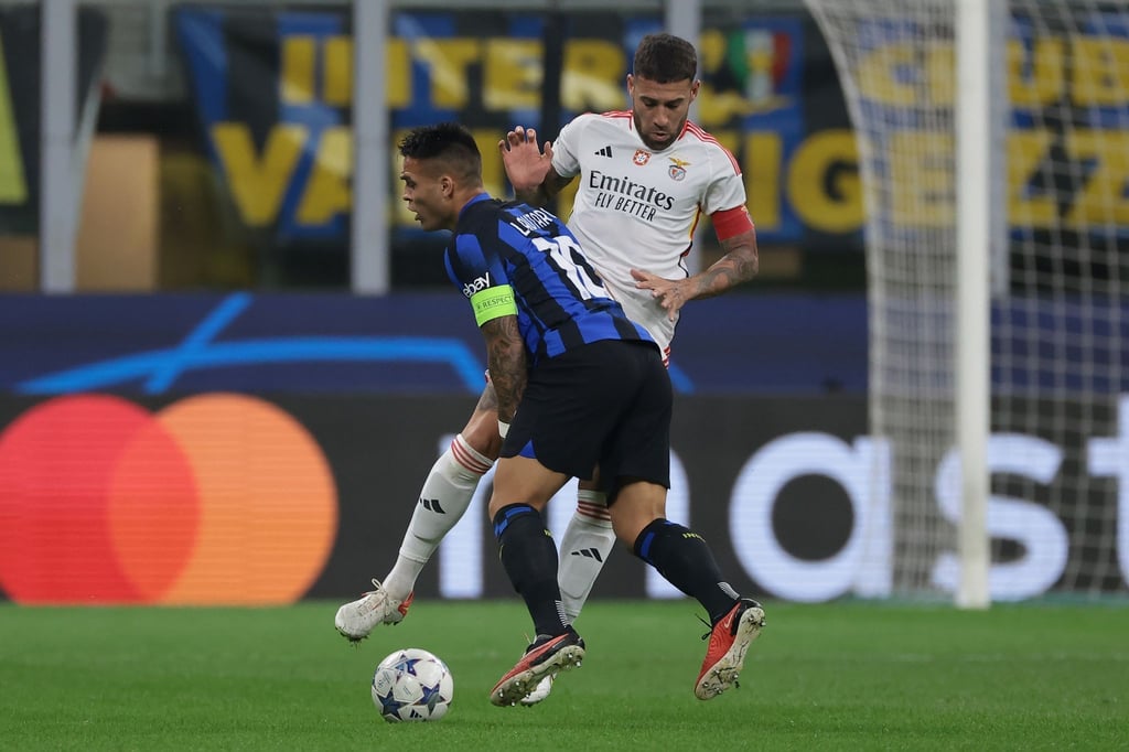 Inter Mailand und Benfica Lissabon lieferten sich eine umkämpfte Partie.