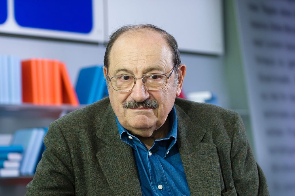 Der italienische Schriftsteller Umberto Eco, aufgenommen auf der 63. Frankfurter Buchmesse in Frankfurt am Main (2011).