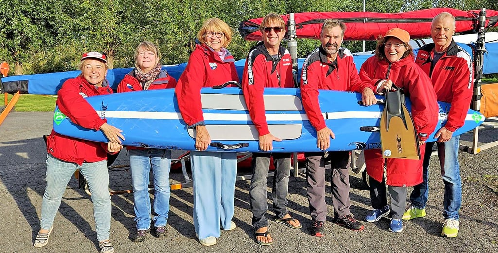 Das Team aus Magdeburg (von links): Marion Hannebohm, Susanne Schrader, Angela Franke, Sven Neubauer, Ronald Baer, Heike Zembrod und Günther Zoitke.