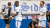 Enttäuschte FCM-Spieler nach dem 1:1 gegen den Karlsruher SC am Samstag.
