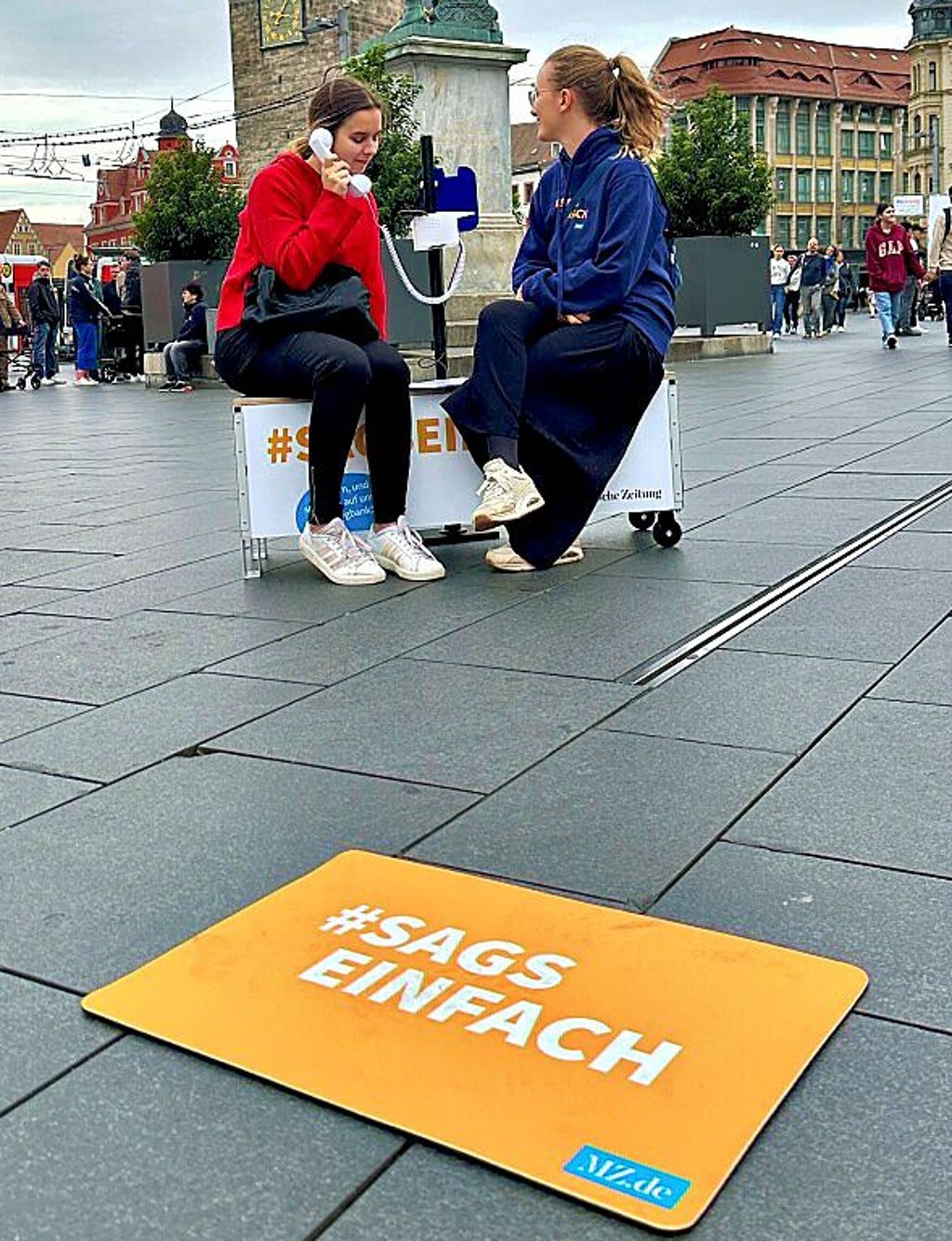 Unter dem Motto „#Sags einfach“ war die MZ auf Meinungssuche.