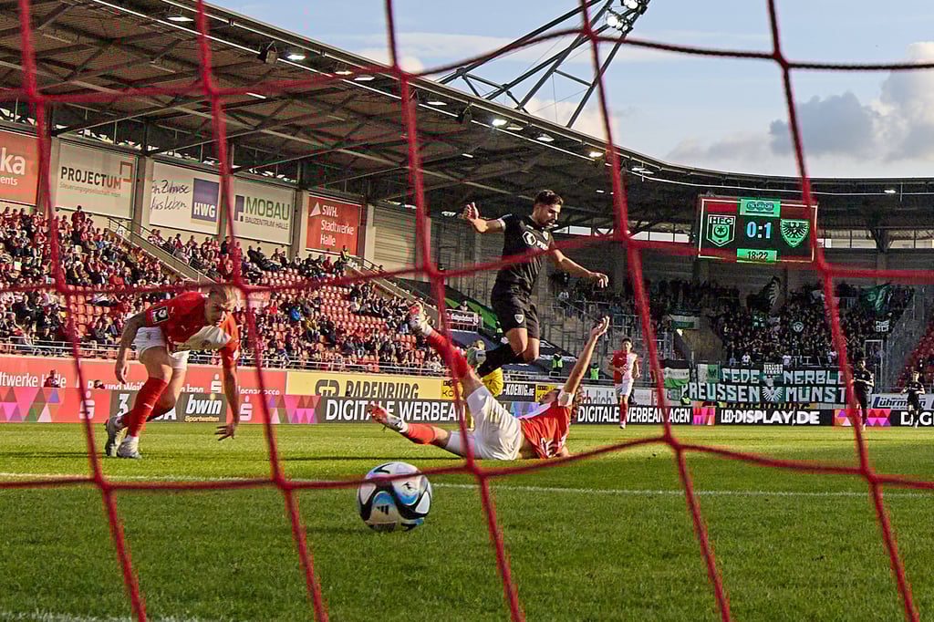 Nicht nur beim 2:0 von Malik Batnaz gab die Abwehrarbeit des HFC ein Bild des Jammers ab.