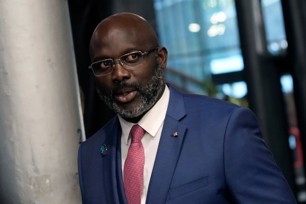 Liberias Präsident George Weah hofft auf eine zweite Amtszeit.