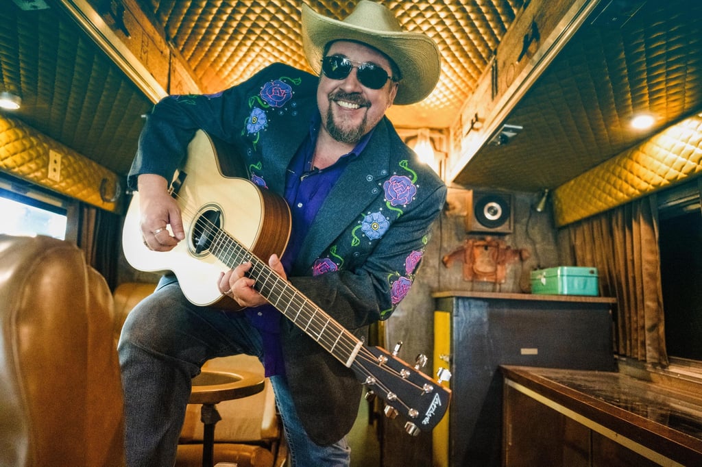 Scott Southworth aus Nashville spielt in Magdeburg.