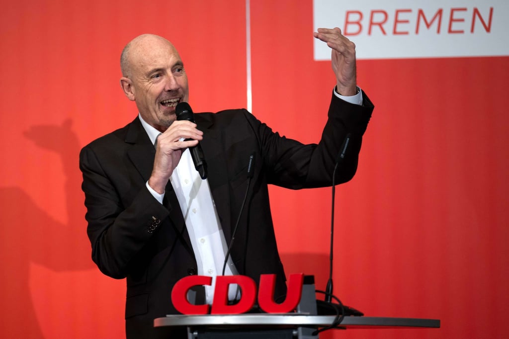 Carsten Meyer-Heder spricht beim Neujahrsempfang der CDU Bremen.
