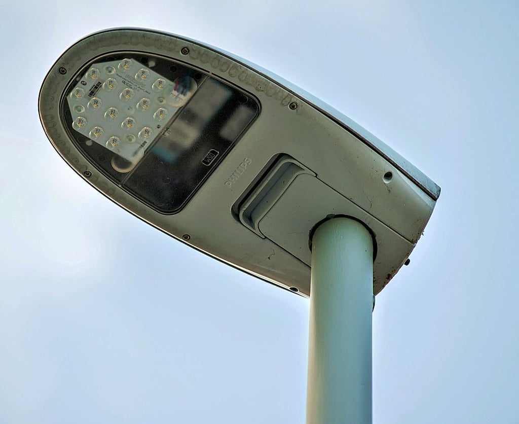 Eine LED-Straßenlampe.