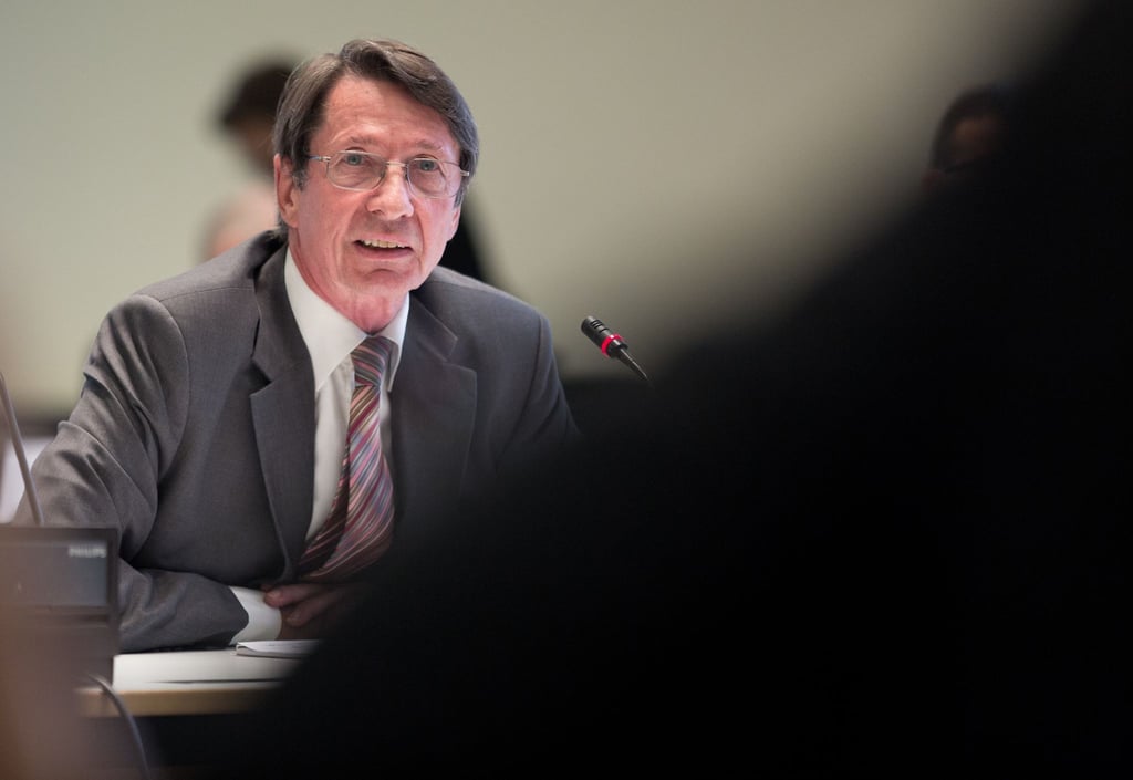 Ex-Innensenator Ehrhart Körting (SPD) spricht am 22.10.2012 im Abgeordnetenhaus in Berlin.