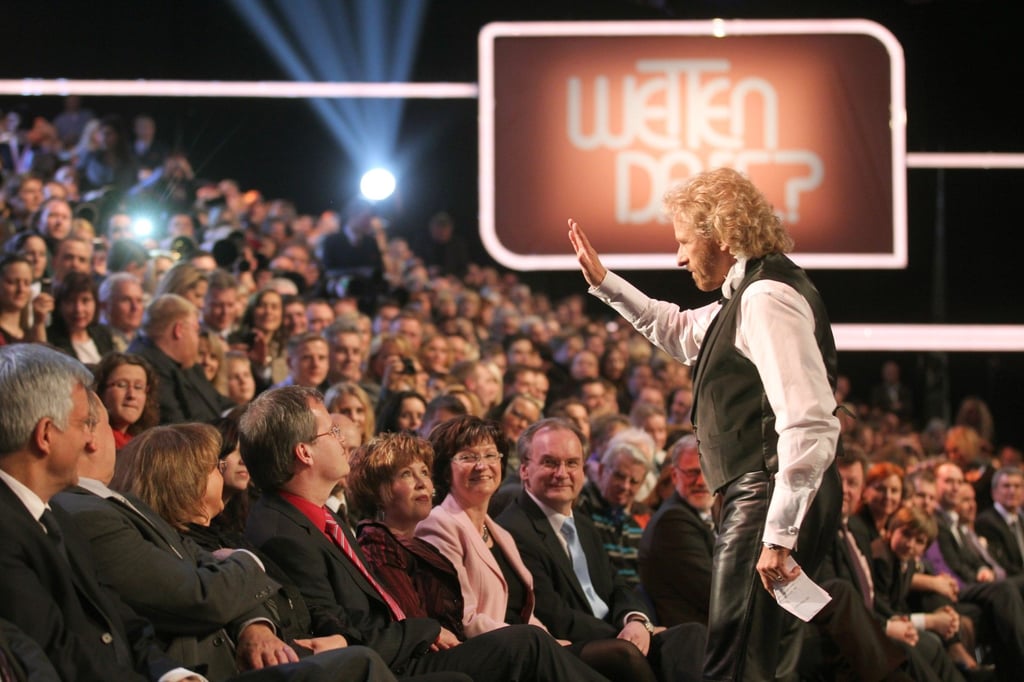 Die Zeiten der großen Showmaster – hier Thomas Gottschalk bei „Wetten, dass..?“ in Halle 2011 – sind vorbei.Foto: DPA