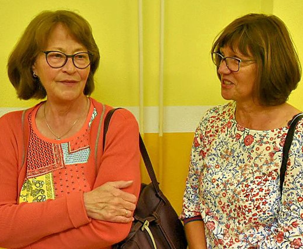 Die ehemaligen Lehrerinnen Katrin Reggelin (l.) und Katrin Hummel.
