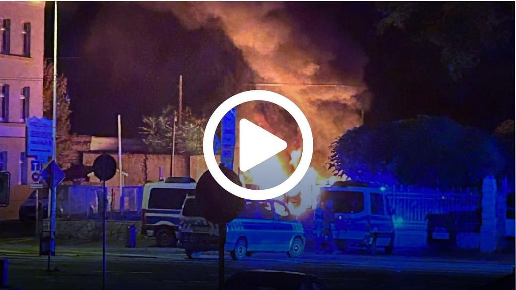 Nighttime Chaos: Fire and Detonations in Magdeburg-Sudenburg Spark Large-Scale Operation