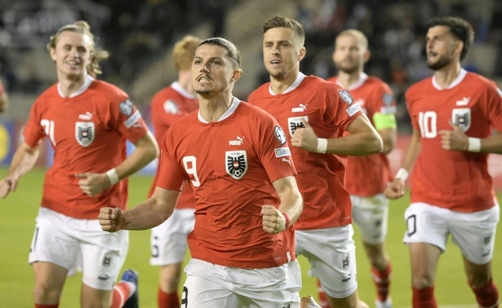Marcel Sabitzer (vorne) erzielte den Siegtreffer für Österreich.