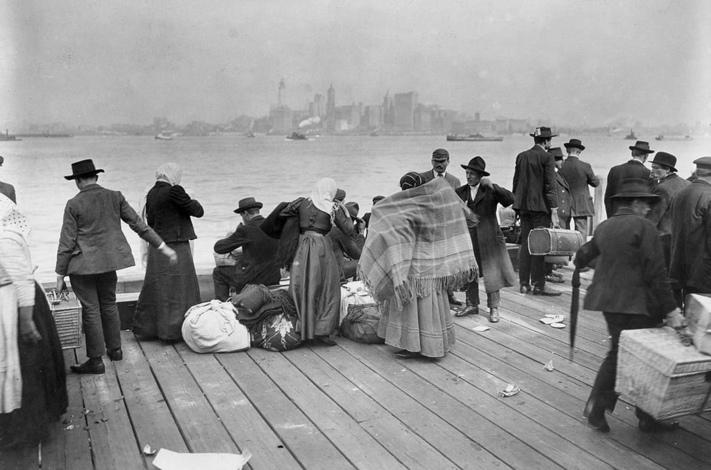 Jüdische Flüchtlinge auf die Überfahrt nach Amerika.