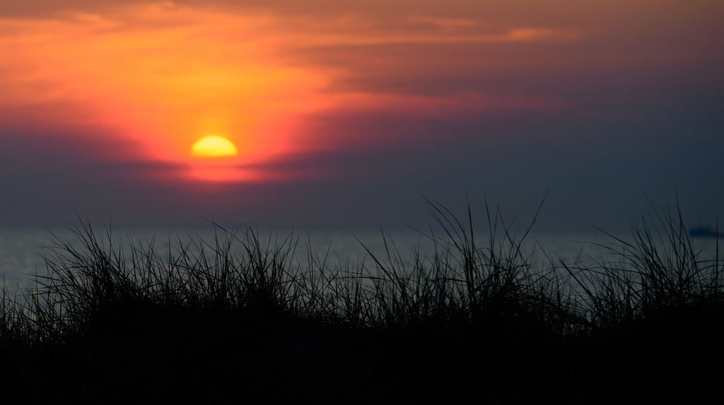 Sonnenuntergang über der Ostsee.