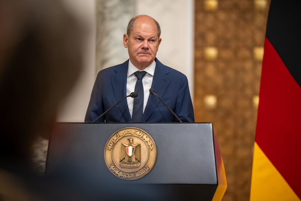 Bundeskanzler Olaf Scholz resit am Sonntag nach Dessau.