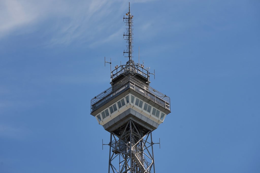 Der Funkturm auf dem Gelände der Berliner Messe.