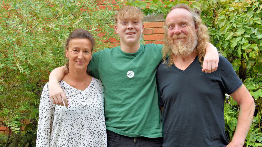 Nicole Speck und Hayo Zimmermann aus Polkern sind stolz auf ihren musikalischen Sohn Fritz.