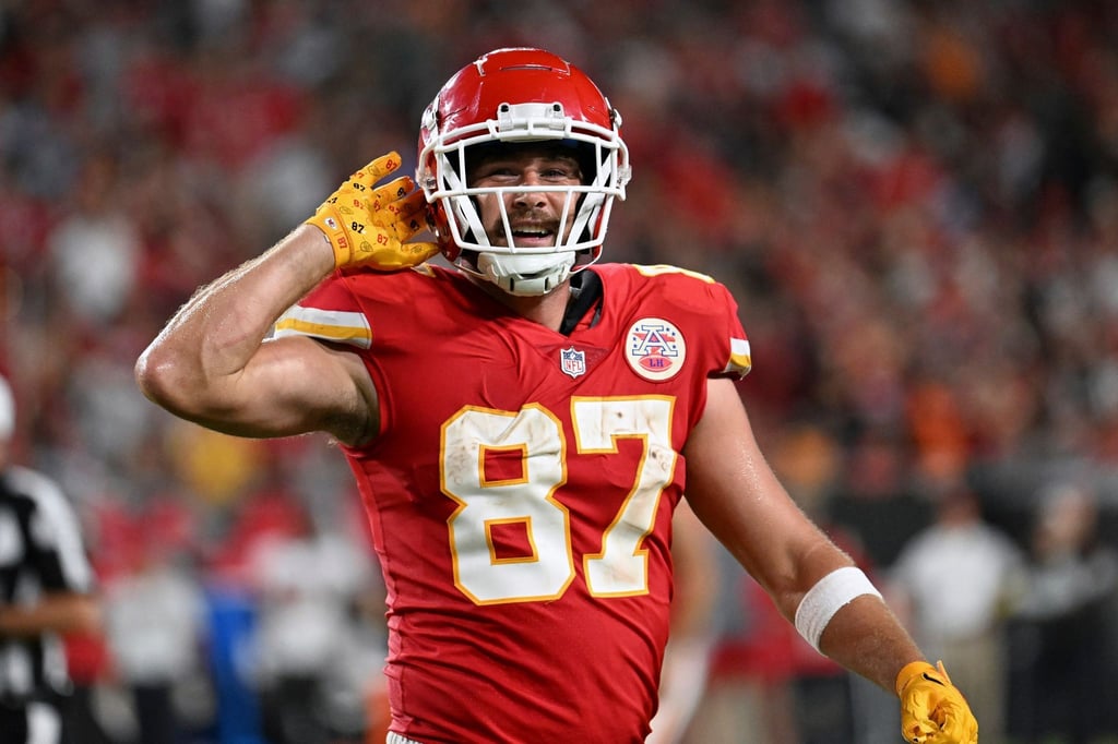 Gastiert mit den Kansas City Chiefs in Frankfurt: Travis Kelce.