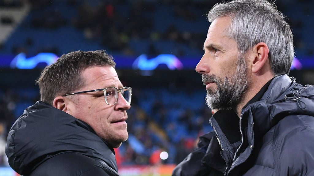 Haben nach wie vor Kontakt: Max Eberl und Marco Rose.