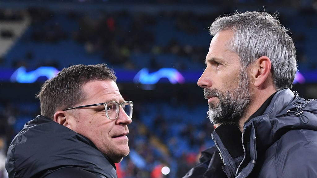 Haben nach wie vor Kontakt: Max Eberl und Marco Rose.