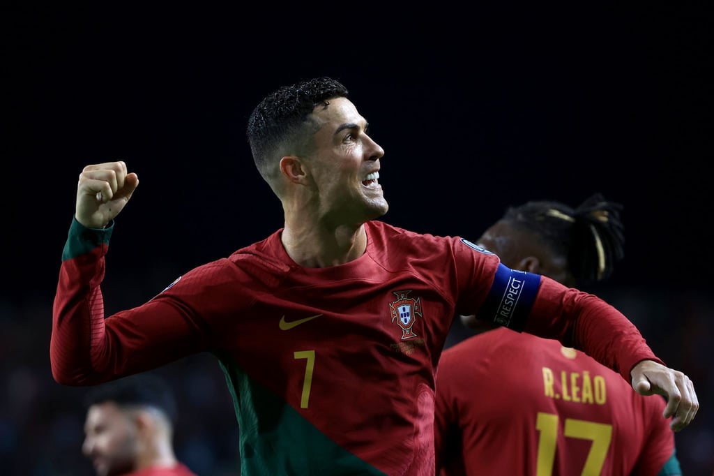 Portugals Cristiano Ronaldo traf gegen die Slowakei doppelt.