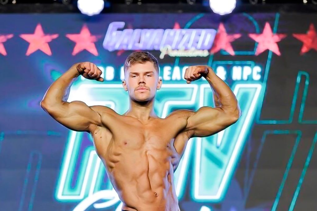 Erstmals stand Lucas Hehring beim Bodybuilding in Texas auf der Bühne und gewann.