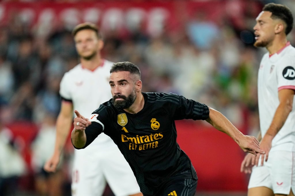 Dani Carvajal jubelt nach seinem Treffer zum 1:1.