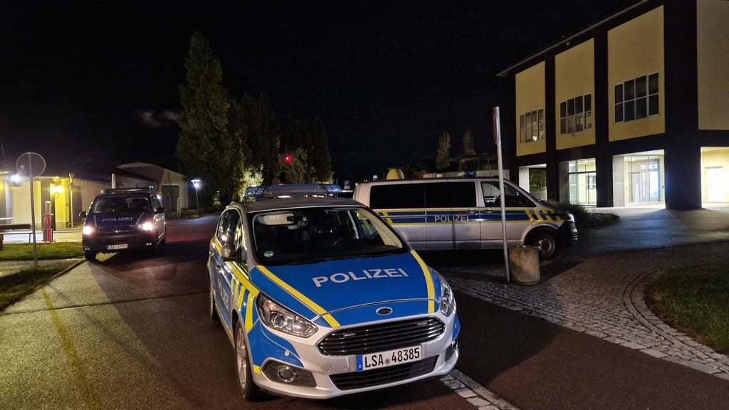 Polizeieinsatz am Martha-Maria Krankenhaus Halle-Dölau.