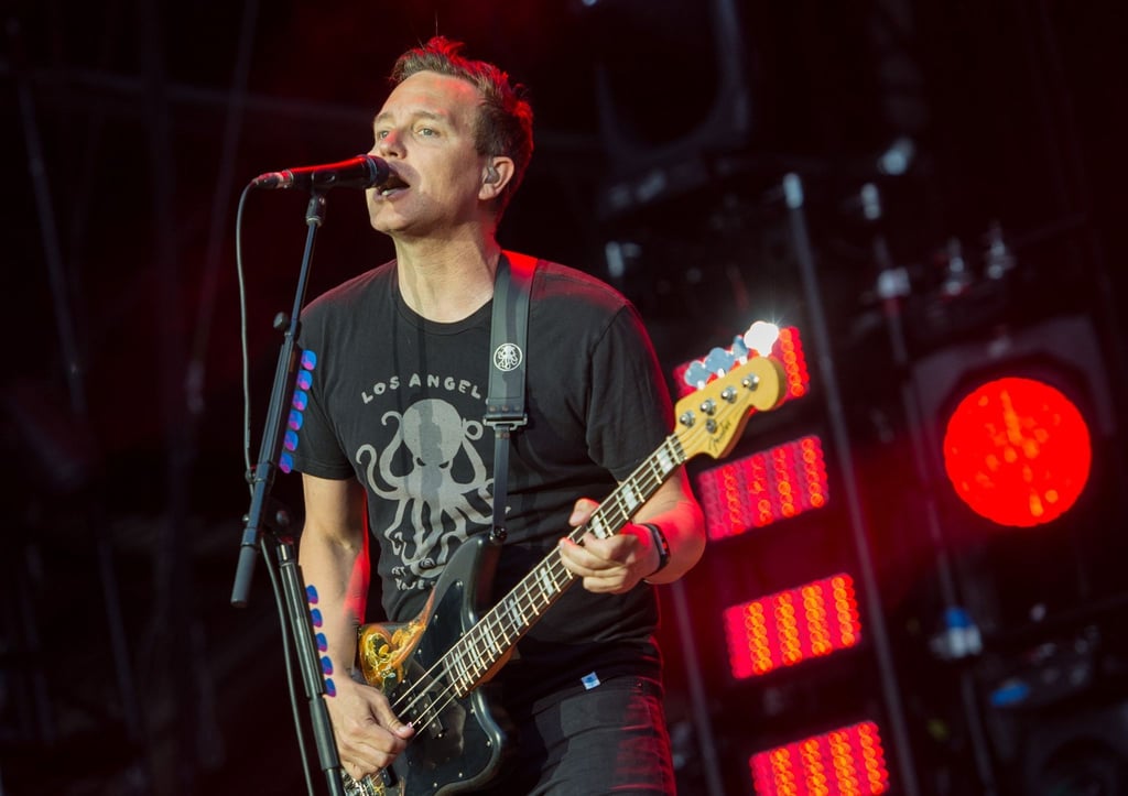 Mark Hoppus, Bassist und Sänger der Band „Blink-182“, beim Musikfestival Hurricane.