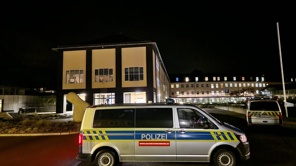 Polizeieinsatz am Martha-Maria Krankenhaus Halle-Dölau.