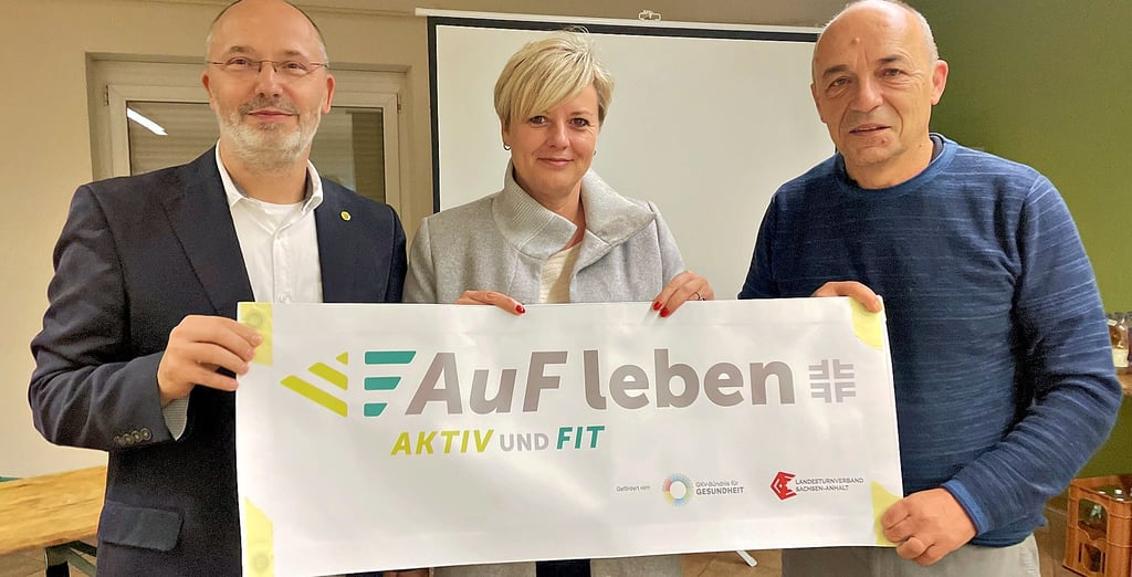 Start für das Projekt Aufleben in Jerichow mit (v.l.) Dr. Axel Lorenz, Cathleen Lüdicke und Jörg Müller.