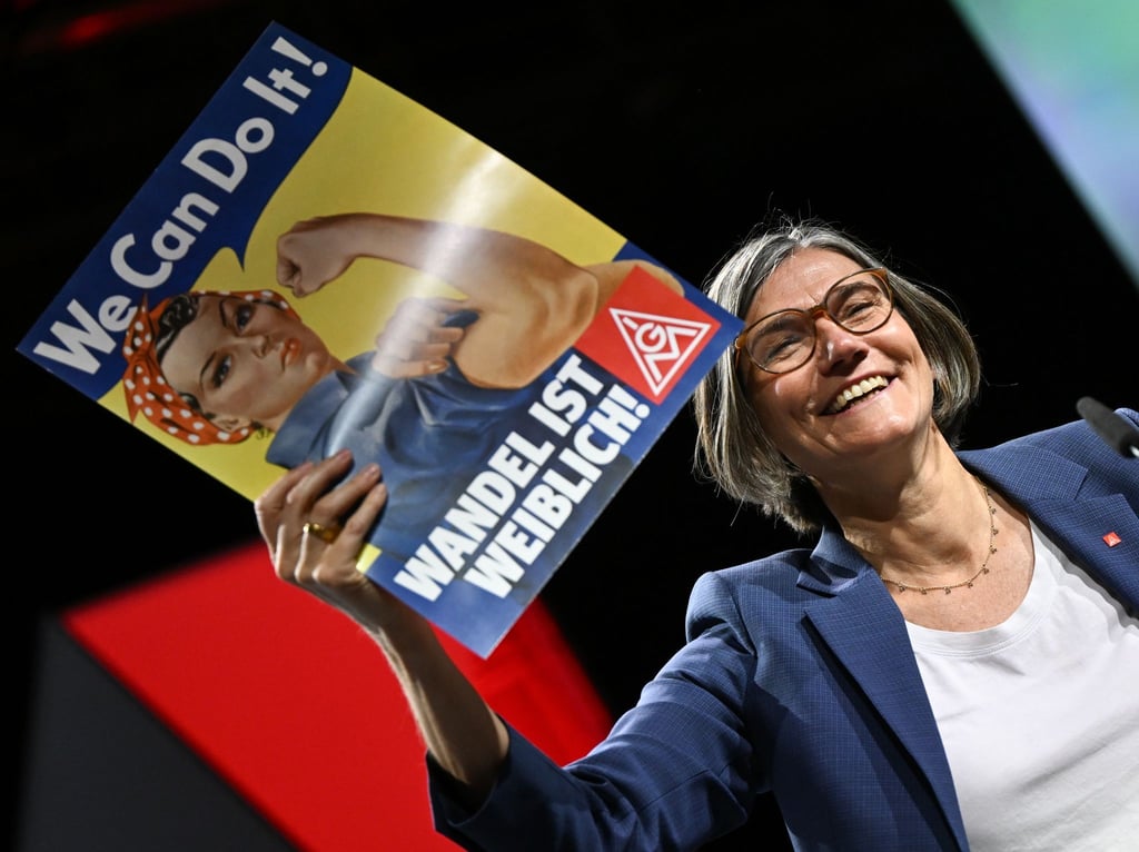 Mit Christiane Benner wurde erstmals eine Frau an die Spitze der IG Metall gewählt.