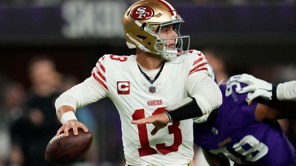 49ers-Quarterback Brock Purdy hatte gegen die Minnesota Vikings nicht seinen besten Tag.