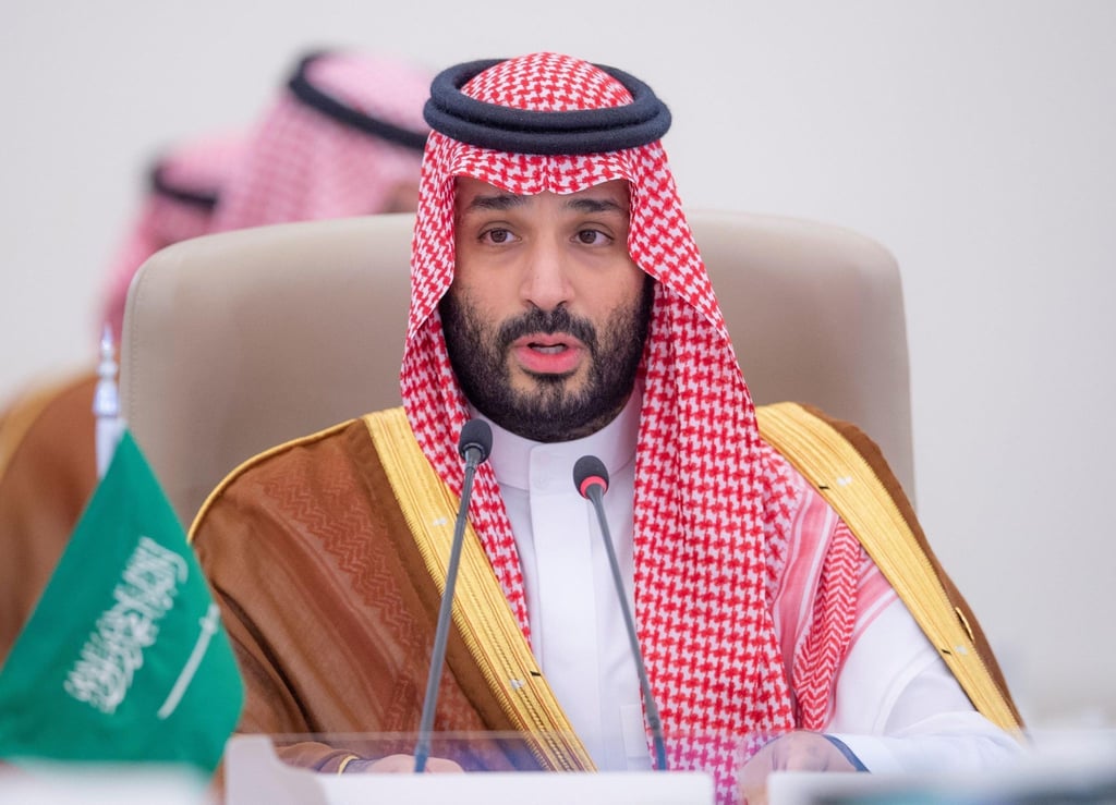 Mohammed bin Salman, Kronprinz und Premierminister von Saudi-Arabien, kündigt eine alljährliche E-Sport-Weltmeiterschaft in Riad an.