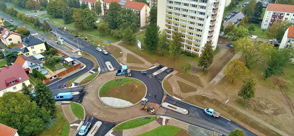 So sah vor wenigen Tagen die Baustelle aus der Luft aus. Mittlerweile sind die Arbeiten deutlich weiter.