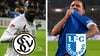 Die Top-Spieler ihrer Verein: Joseph Boyamba vom SV Elversberg und Baris Atik vom 1. FC Magdeburg.