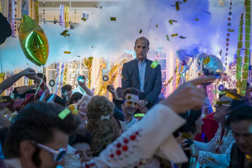 Christoph Maria Herbst als Hochzeitsplaner in einer Szene des Films „Ein Fest fürs Leben“.