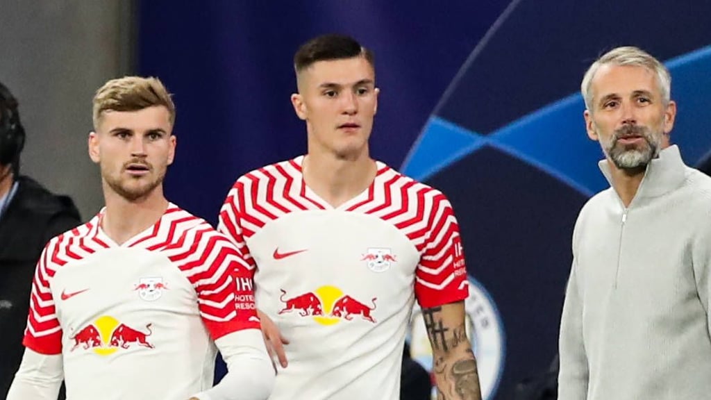 Timo Werner und Benjamin Sesko in der Champions League.