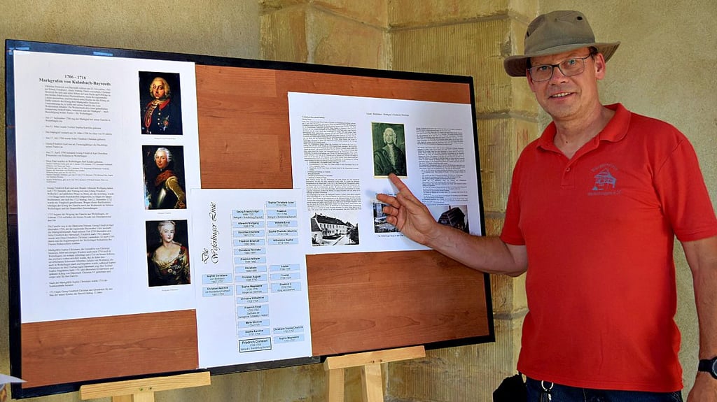 Beim diesjährigen Tag des offenen Denkmals berichtete Heiko Kloß im Mausoleum über die Markgrafenfamilie und weitere Vorhaben des Bürgervereins.