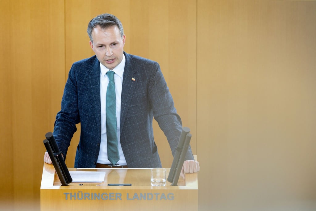 Andreas Bühl, Parlamentarischer Geschäftsführer der CDU Fraktion, spricht bei einer Sitzung des Thüringer Landtags.