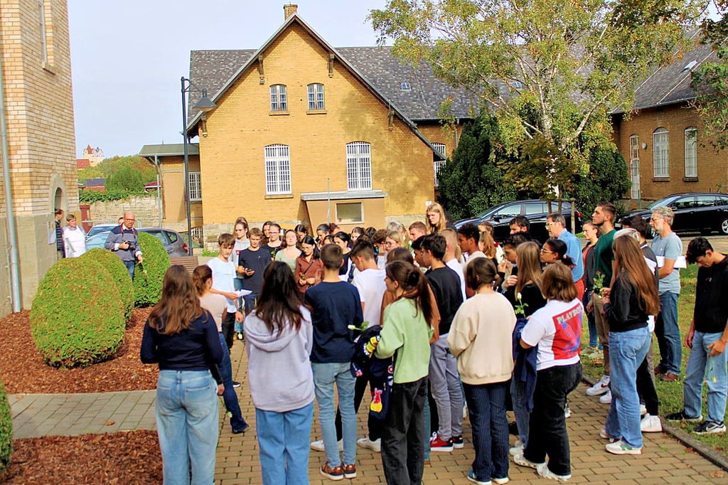 Auch in der Gedenkstätte für die Opfer der NS-Euthanasie in Bernburg haben die Schüler das Leid der Opfer nachvollziehen können.