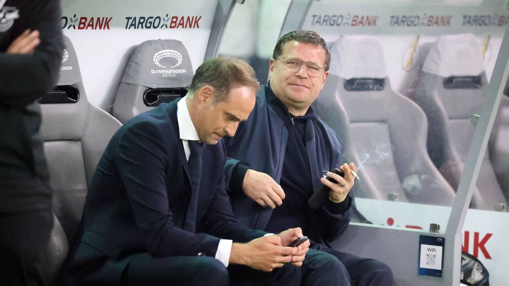 Oliver Mintzlaff und Max Eberl zu gemeinsamen Zeiten bei RB Leipzig.