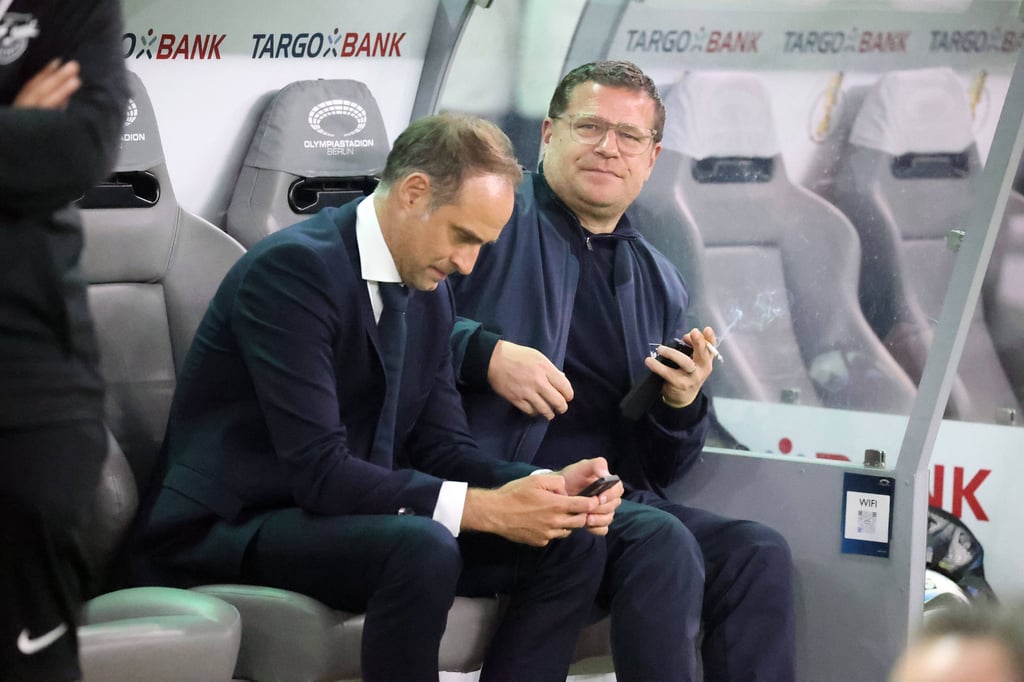 Oliver Mintzlaff und Max Eberl zu gemeinsamen Zeiten bei RB Leipzig.