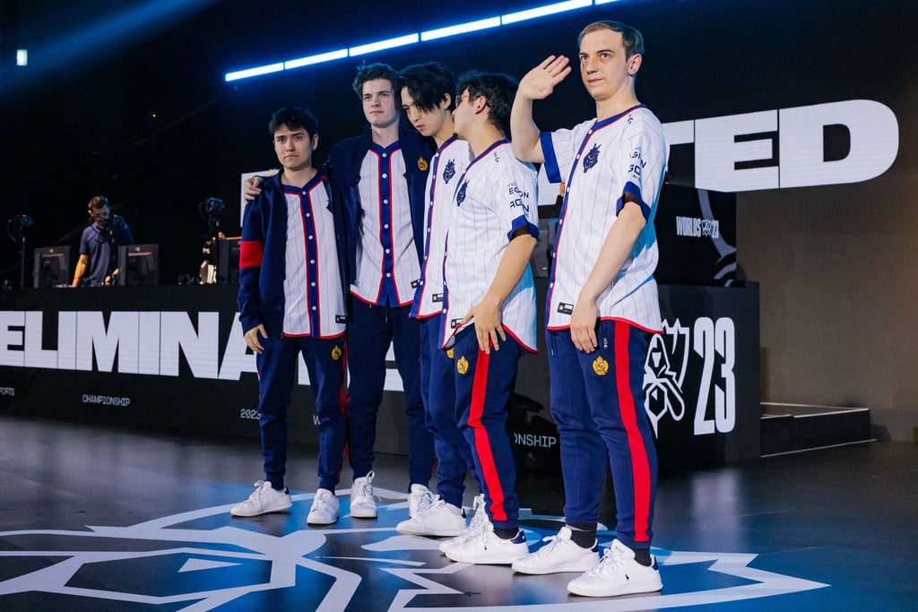 Voller Emotionen verabschiedete sich G2 nach der Niederlage gegen Bilibili von der LoL-WM.