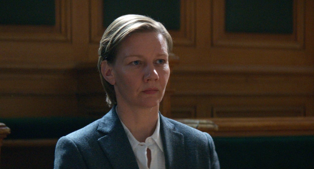Unter Verdacht: Sandra Hüller wird als namensgleiche Sandra im Film „Anatomie eines Falls“ des Mordes an ihrem Mann bezichtigt.