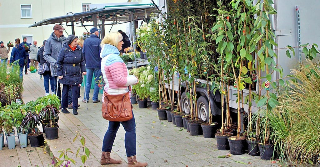 Auf dem Markt haben die Besucher nicht nur Blumen für den Garten gefunden, sondern auch andere Waren.