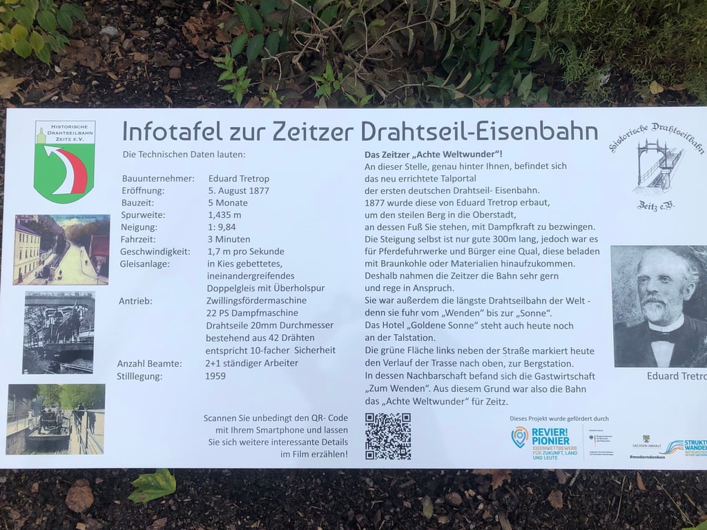 Die neue Infotafel am Wendischen Berg in Zeitz