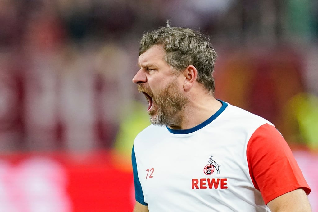 Kölns Trainer Steffen Baumgart reagiert auf das Aus der Mannschaft.