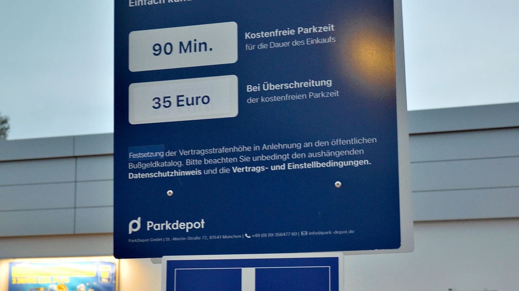 LidlParkzeit StrafzettelStornierung bei langem Einkauf