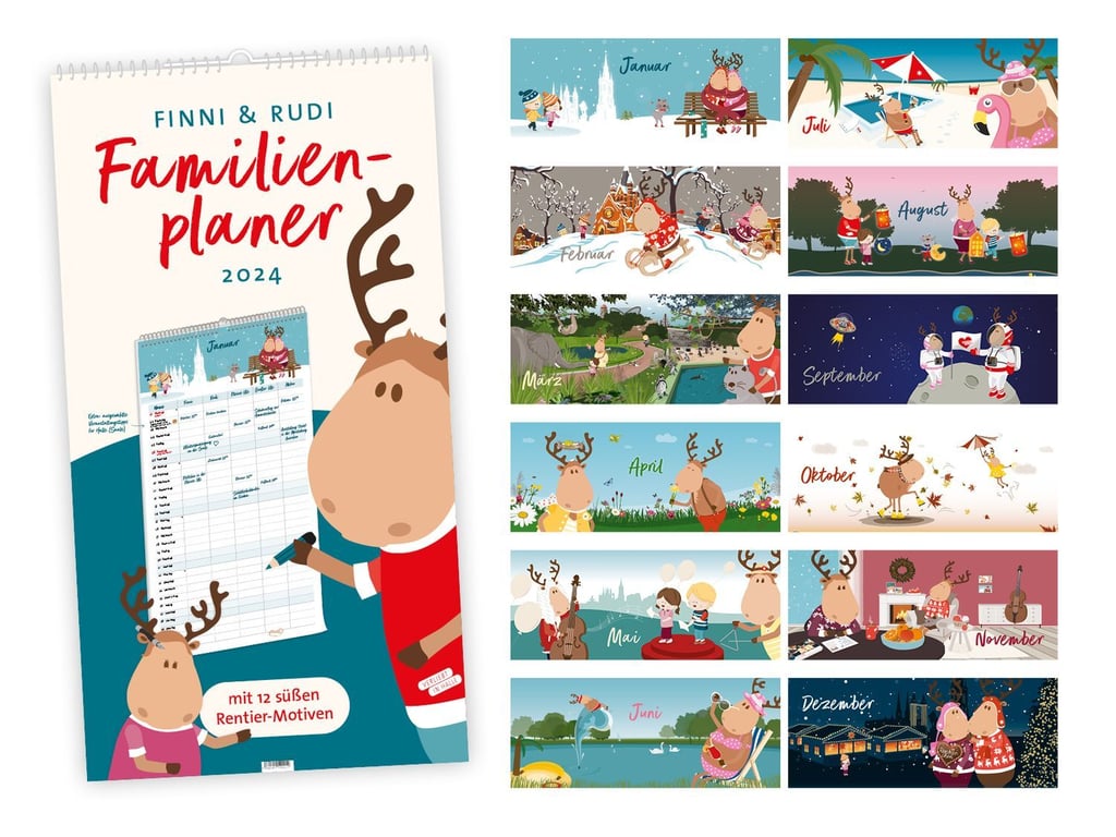 Familienplaner "Finni & Rudi" 2024