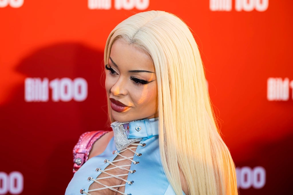 Katja Krasavice, Entertainerin, kommt zur Veranstaltung „BILD100“.